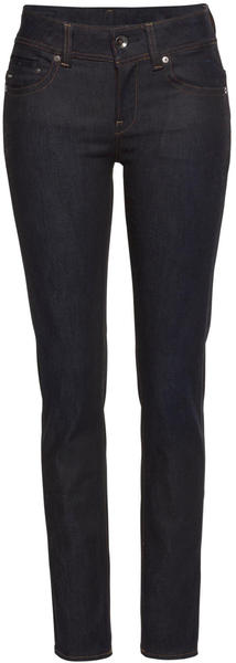 G-Star Midge Saddle Mid Waist Straight Jeans (D07145) dark aged