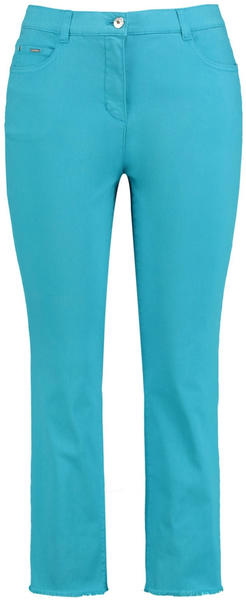 Samoon 7/8 Flared-Jeans Betty Jeans blau grün (140036-21144-8170)