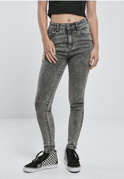 Urban Classics Ladies High Waist Skinny Jeans (TB2970-02737-0025) black heavy acid washed