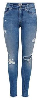 Only Onlblush Mid Sk Ank Raw Jeans Rea8097 (15197354) medium blue denim