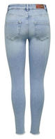 ONLY Ankle-Jeans "ONLBLUSH MID SK ANK RAW" mit leicht ausgefranstem...