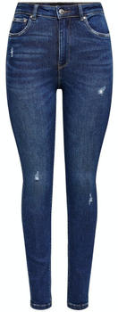 Only Mila HW Ankle Skinny Fit Jeans dark blue denim