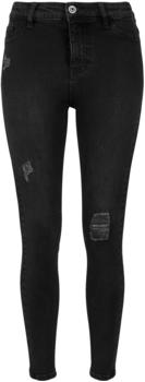 Urban Classics Ladies High Waist Skinny Denim Pants (TB1539-00709-0005) black washed