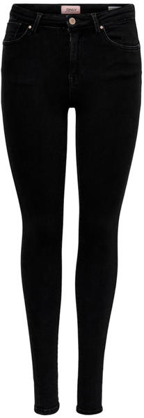 Only Power Mid Push Up Skinny Fit Jeans schwarz
