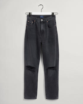 GANT High Waisted Cropped Jeans Mit Geradem Bein (4100142-953) black vintage