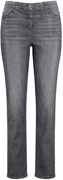 Samoon Bequeme Jeans Jenny mit Ziersteinchen black denim