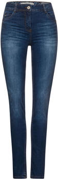 Cecil Toronto Slim Fit Jeans mid blue used wash