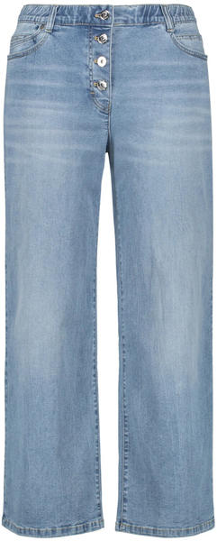 Samoon Jeans mit weitem Bein Carlotta blue denim