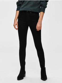 Selected Slfmaggie Hw Skinny Black Jeans W Noos (16064390) black denim