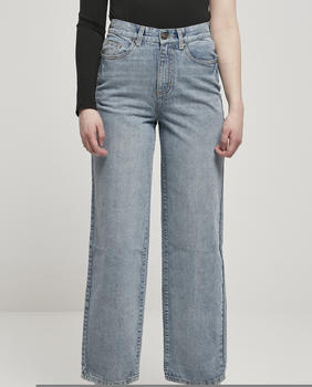 Urban Classics Ladies High Waist 90's Wide Leg Denim Pants (TB4524-03249-0235) tinted light blue washed