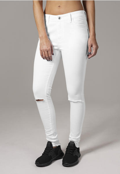 Urban Classics Ladies Cut Knee Pants (TB1538-00220-0005) white