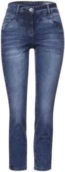 Cecil Scarlett Loose Fit Jeans (B374943) mid blue used wash