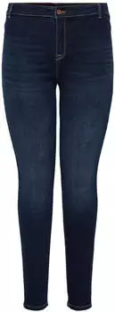 Only Curvy Huba HW Skinny Fit Jeggings dark blue
