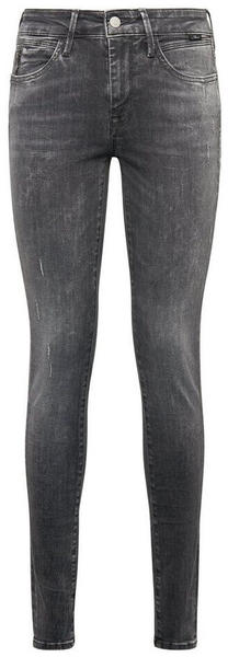 Mavi Adriana Super Skinny Jeans dark grey distressed glam