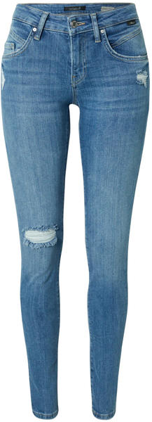 Mavi Adriana Super Skinny Jeans mid ripped denim (blue used)