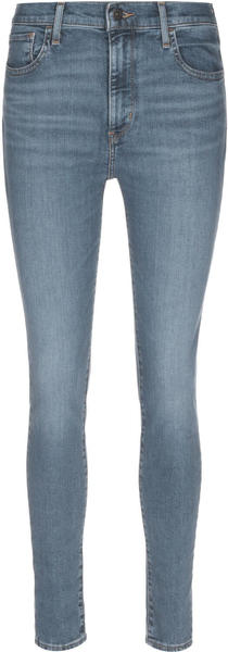 Levi's 720 High Rise Super Skinny Jeans medium indigo worn in