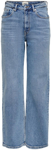 Only Juicy Life Wide High Waist Jeans medium blue denim