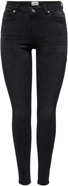 Only Wauw Skinny Mid Waist Jeans (15230459) washed black