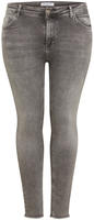 ONLY CARMAKOMA Skinny-fit-Jeans "CARWILLY REG SK ANK JNS" in washed-out Optik