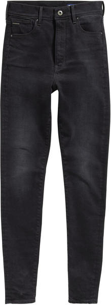 G-Star Kafey Ultra High Waist Skinny Jeans worn in black onyx