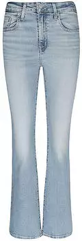 Levi's 725 High Rise Bootcut light indigo worn in