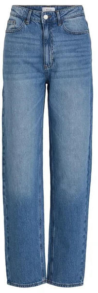 Vila Kelly Jaf Straight Fit High Waist Jeans (14084730) medium blue denim/detail wash