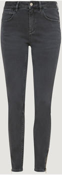 Comma Skinny: Jeans mit Zippern am Beinsaum (2120868.9582) grau
