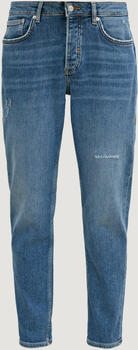 Comma Relaxed: Boyfriend-Jeans mit Destroyes (2128493.55Z4) blau