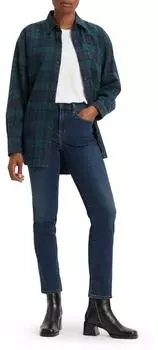 Levi's 724 High Rise Straight Jeans dark indigo worn in (188830208)