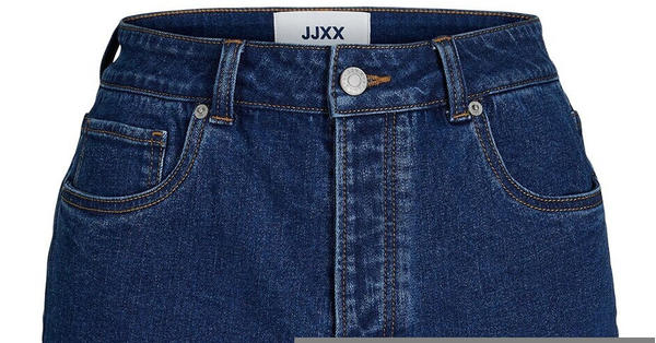 Jack & Jones Hazel Mini High Waist Denim Shorts (12225062) medium blue denim