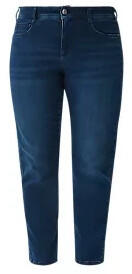 S.Oliver Slim: Jeans mit Kontrastdetails (2122277.58Z5) blau