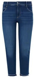 S.Oliver Slim: Jeans mit High-Low-Saum (2125282.57Z5) blau