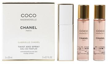 Chanel Coco Mademoiselle Eau de Parfum refillable 20 ml + Eau de Parfum Nachfüllung 2 x 20 ml