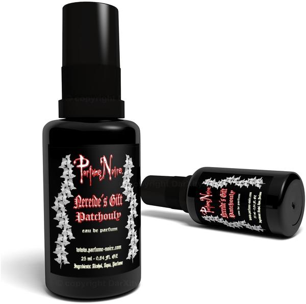 Parfume Noire Nereides Gift 25ml Patchouli Parfüm Mit Amber, - veganes Eau de Parfüm im original DarXity Samtbeutel
