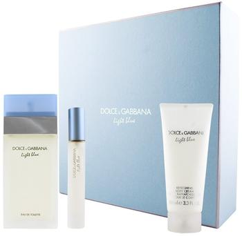 Dolce & Gabbana Light Blue Eau de Toilette 100 ml + Body Lotion 7,4 ml + Eau de Toilette Mini Geschenkset