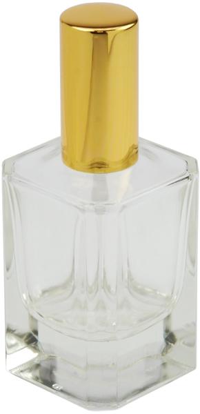 Fantasia Glas-Parfumflasche mit Zerstäuber gold (50 ml)