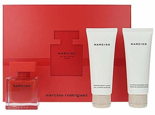 Narciso Rodriguez Narciso Rouge Eau de Parfum 50 ml + Shower Gel 75 ml + Body Lotion 75 ml Geschenkset