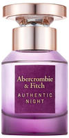 Damenparf&uuml;m Abercrombie & Fitch Authentic Night EDP (30 ml)