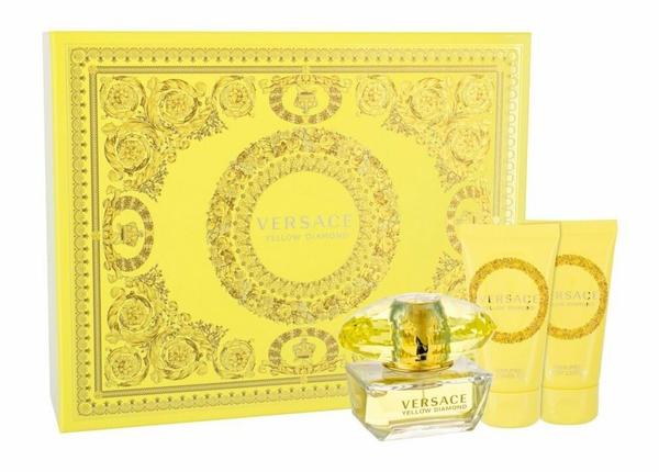 Versace Yellow Diamond Set Edt 50ml + 50ml Körpermilch + 50ml Duschgel für Frauen