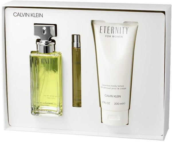 Calvin Klein Eternity Set EDP 100 ml + Körpermilch 200 ml + EDP 10 ml für Frauen