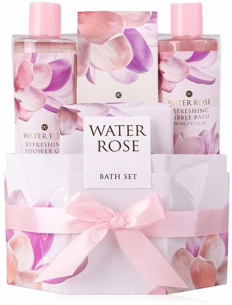 Accentra accentra, Körperpflege-Set Water Rose für Frauen in dekorativer Geschenkbox, 4-tlg., tierversuchsfrei