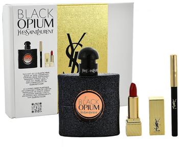Yves Saint Laurent Black Opium Eau de Parfum 50 ml + Eau de Parfum 7,5 ml + Lippenstift YSL No 206 Geschenkset