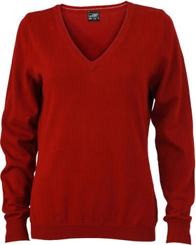 James & Nicholson Strickpullover JN 658 bordeaux