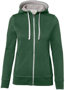 Hakro No. 255 Kapuzenjacke Bonded tanne/silber