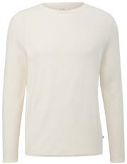 S.Oliver Pullover mit Garment Dye (2135456) beige/weiß