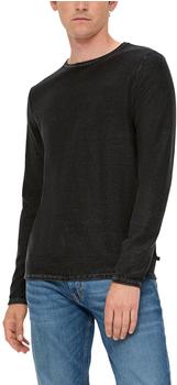 S.Oliver Pullover mit Garment Dye (2135456) schwarz