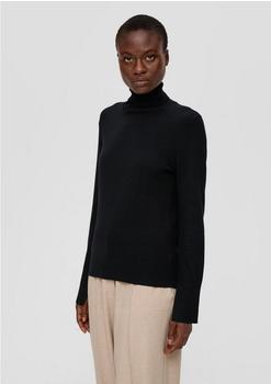 S.Oliver Rollkragenpullover aus Viskosemix (2136081) schwarz