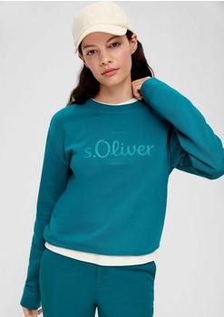S.Oliver Sweatshirt aus Baumwollstretch (2136095) blau