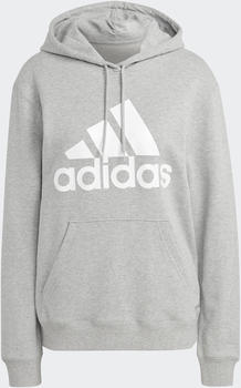 Adidas Woman Essentials Big Logo Regular French Terry Hoodie medium grey heather/white (IC6896)
