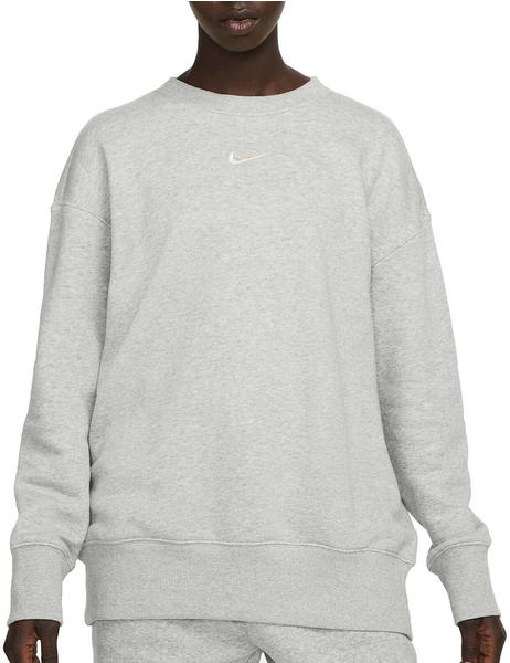 Nike Phoenix Fleece Oversized Crewneck Sweatshirt (DQ5733) dark grey heather/sail